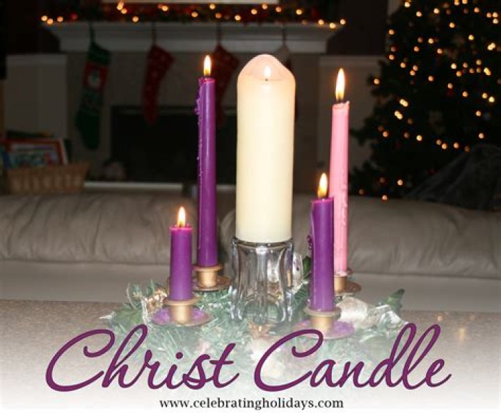 Advent Christmas Eve or Day Candles and Reading