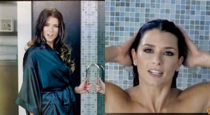 Danica Patrick Flexing Muscles in GoDaddy Superbowl Commercial