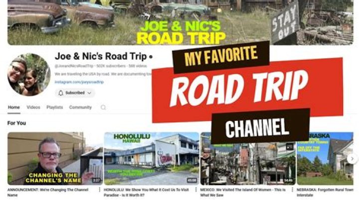 Joe & Nic's Road Trip net worth, income and estimated earnings of Youtuber channel