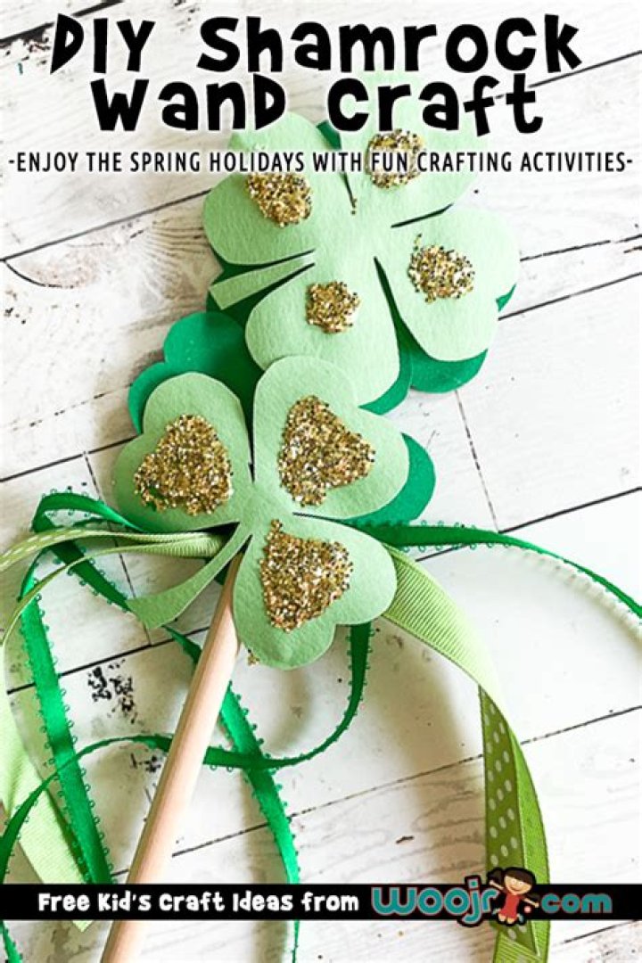 Shamrock Wand Craft for St. Patrick’s Day