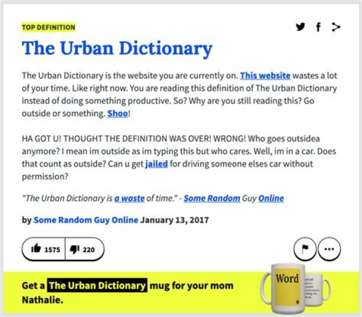 The Urban Dictionary Definition of 30 Celebrities