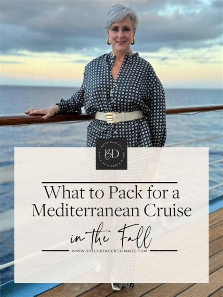 What To Pack For A Mediterranean Cruise In October